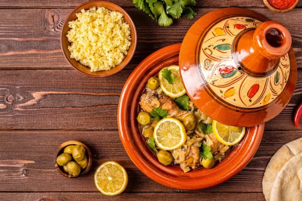 Traditional Chicken Tagine with Preserved Lemon & Olives (PDF + Video Explanation)